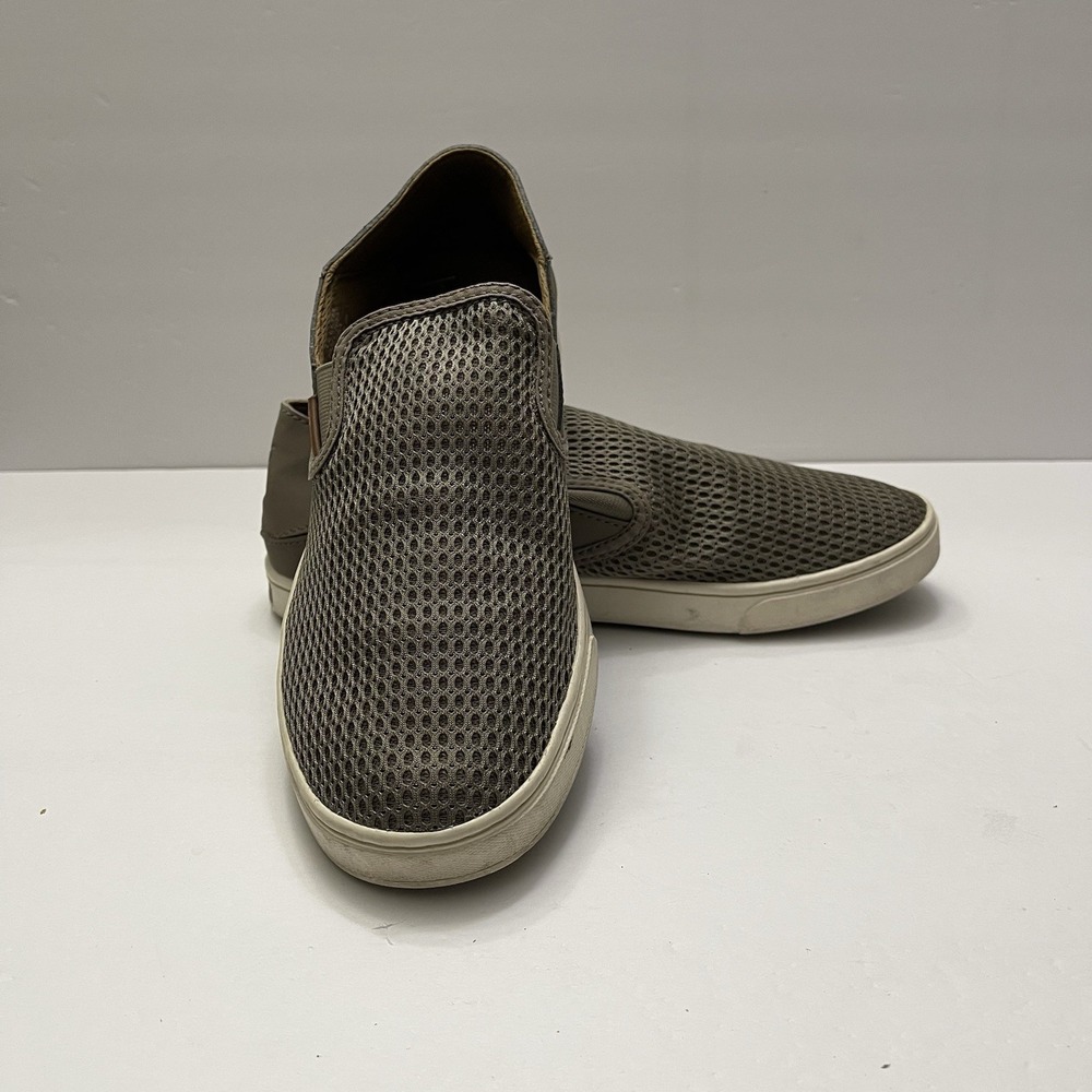 OluKai Shoes Womens 9 Pehuea Tan Slip on Casual Sneaker Loafer  20271 Beach‎